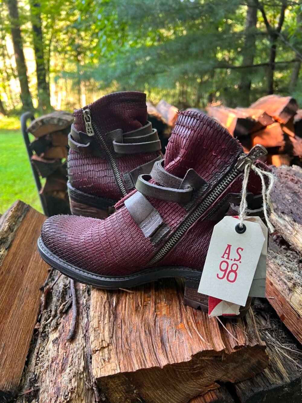 NWT Sundance Catalog Rowen AS 98 Airstep Avant Garde Leather Ankle Boots Sz 38